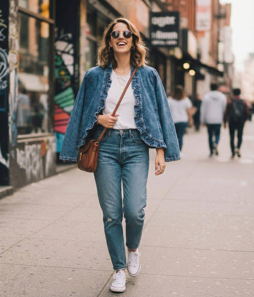 Paris Street Denim Blazer