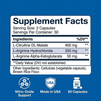 L-Arginine & L-Citrulline Stack - Performance Formula