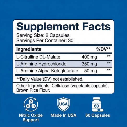 L-Arginine & L-Citrulline Stack - 800mg Softgels
