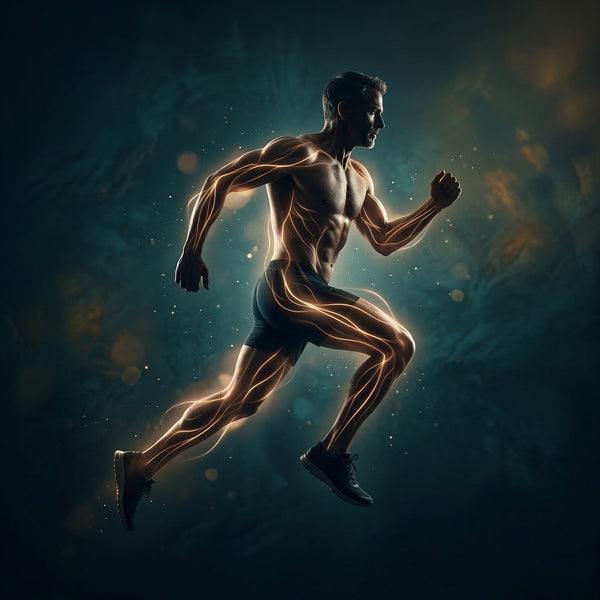 Young athletic runner